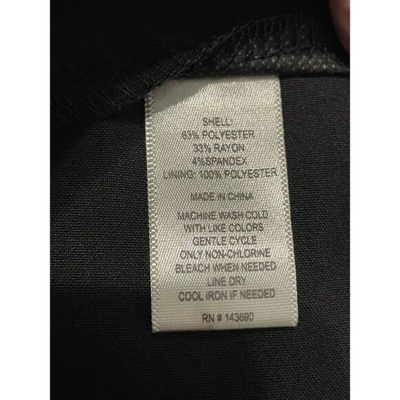 Larry Levine Slim Ankle Pants Slacks Women Size 24W Black - Picture 7 of 8